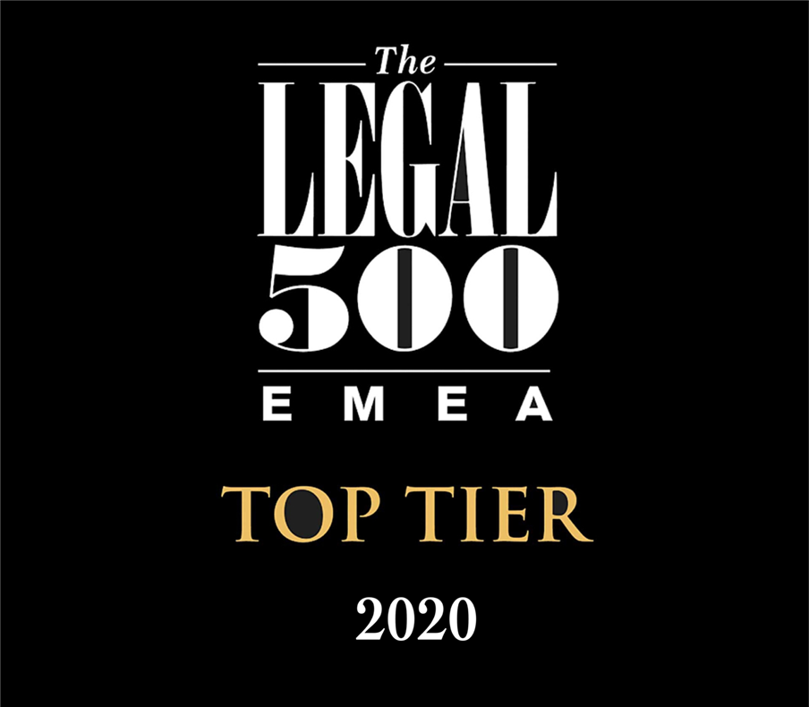 AJA ranked as a Top Tier Firm by The Legal 500